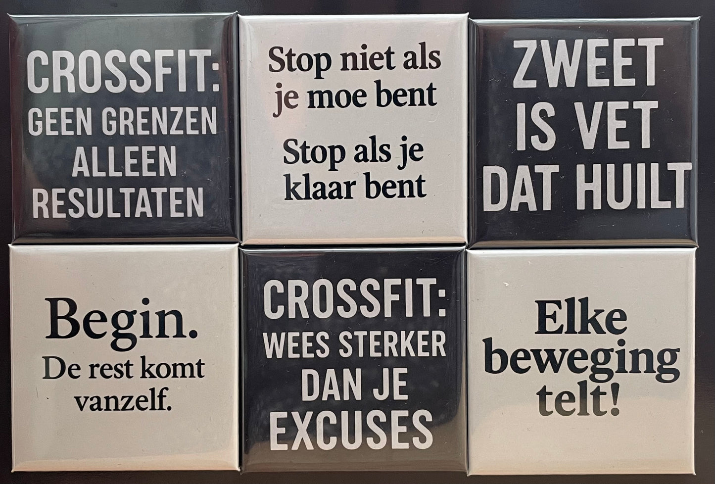 Crossfit quotes set nederlands