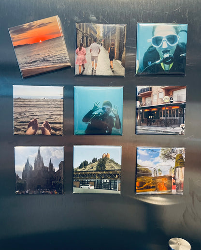 Set van 9 magneten 50x50 mm