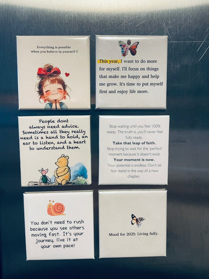 Set van 6 magneten 50x50 mm